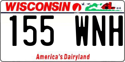 WI license plate 155WNH