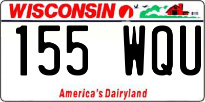 WI license plate 155WQU