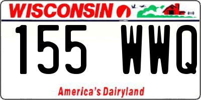 WI license plate 155WWQ