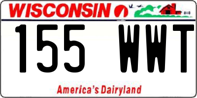 WI license plate 155WWT
