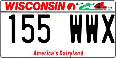 WI license plate 155WWX