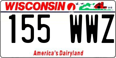 WI license plate 155WWZ