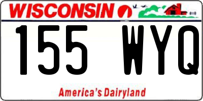 WI license plate 155WYQ