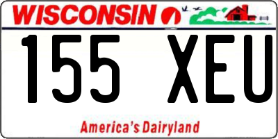 WI license plate 155XEU