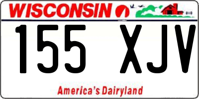 WI license plate 155XJV