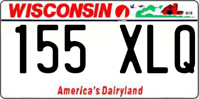 WI license plate 155XLQ