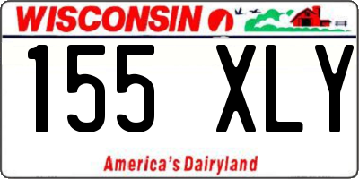 WI license plate 155XLY