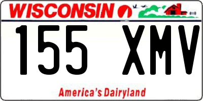WI license plate 155XMV