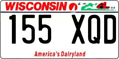 WI license plate 155XQD