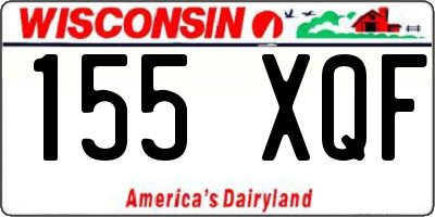 WI license plate 155XQF