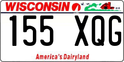 WI license plate 155XQG