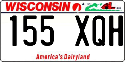 WI license plate 155XQH