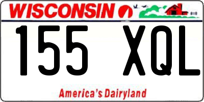 WI license plate 155XQL