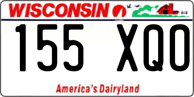 WI license plate 155XQO