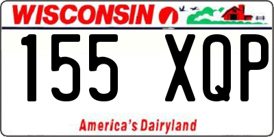 WI license plate 155XQP