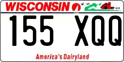 WI license plate 155XQQ