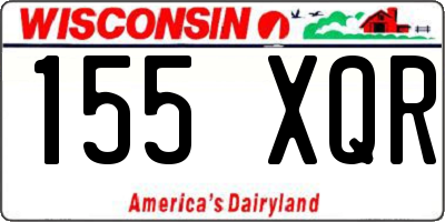 WI license plate 155XQR
