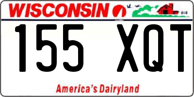 WI license plate 155XQT
