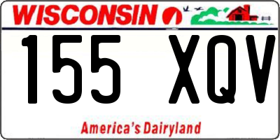 WI license plate 155XQV
