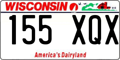 WI license plate 155XQX