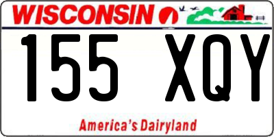 WI license plate 155XQY