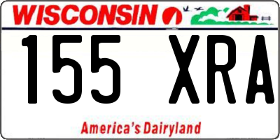WI license plate 155XRA