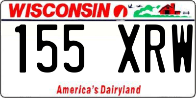 WI license plate 155XRW