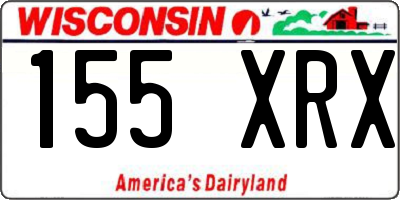 WI license plate 155XRX