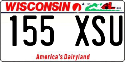WI license plate 155XSU