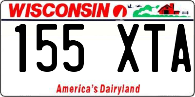 WI license plate 155XTA