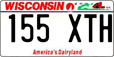 WI license plate 155XTH