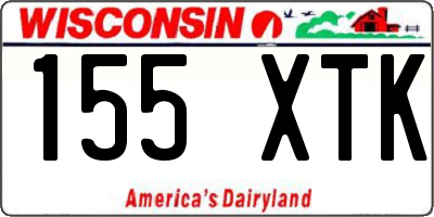 WI license plate 155XTK