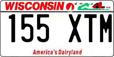 WI license plate 155XTM