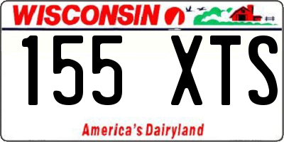 WI license plate 155XTS