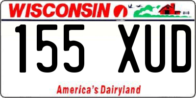 WI license plate 155XUD