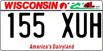 WI license plate 155XUH