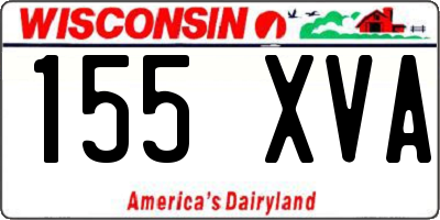 WI license plate 155XVA
