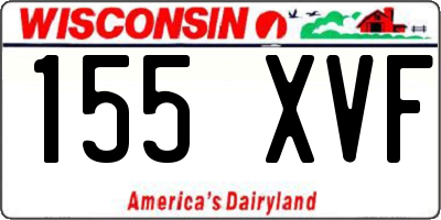 WI license plate 155XVF