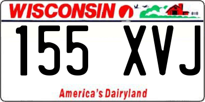 WI license plate 155XVJ
