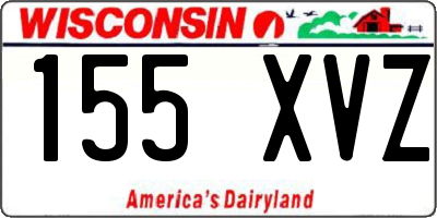 WI license plate 155XVZ