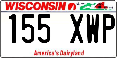 WI license plate 155XWP