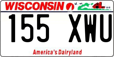 WI license plate 155XWU