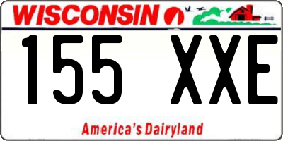 WI license plate 155XXE