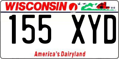 WI license plate 155XYD