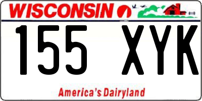 WI license plate 155XYK