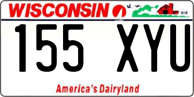 WI license plate 155XYU