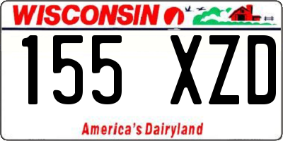 WI license plate 155XZD