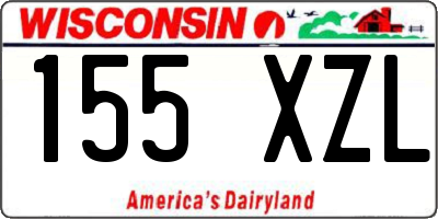 WI license plate 155XZL
