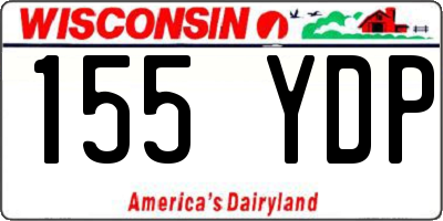 WI license plate 155YDP