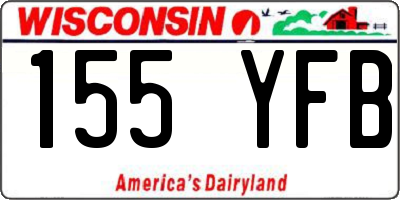 WI license plate 155YFB